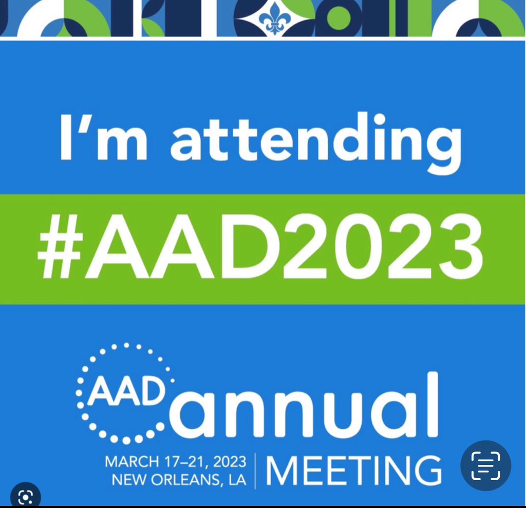 Catch us at the #AAD 2023 Annual meeting this week — connecting and moving things forward!     
#MEDTwitter #DRESSSyndrome #dermtwitter    @DRESSFoundation @tashatolliver