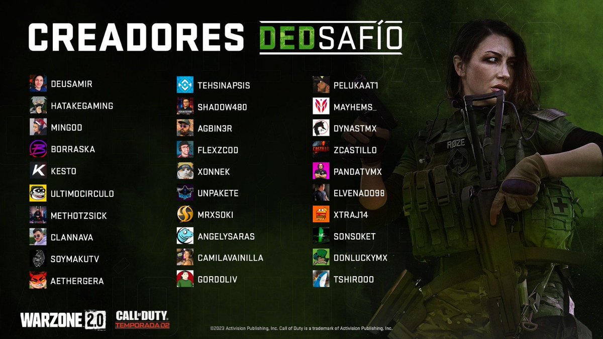dedsafio's tweet image. ¡Ellos serán los jugadores PRO que se enfrentarán en un KillRace en Ashika!

¿Quién será el que consiga más kills? 👀

Mañana 6 PM Hora Mexico 🇲🇽