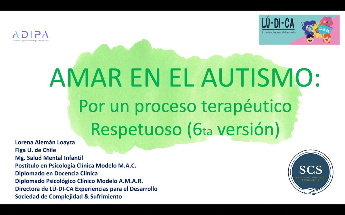 aleman_lore's tweet photo. Día 1 del curso #AmarEnElAutismo gracias por el interés 🙌🏻!
#Autism #Neurodiversity #RESPETO #ModeloMAC #floortime #ModeloDIR https://t.co/PvCzXXcvFn