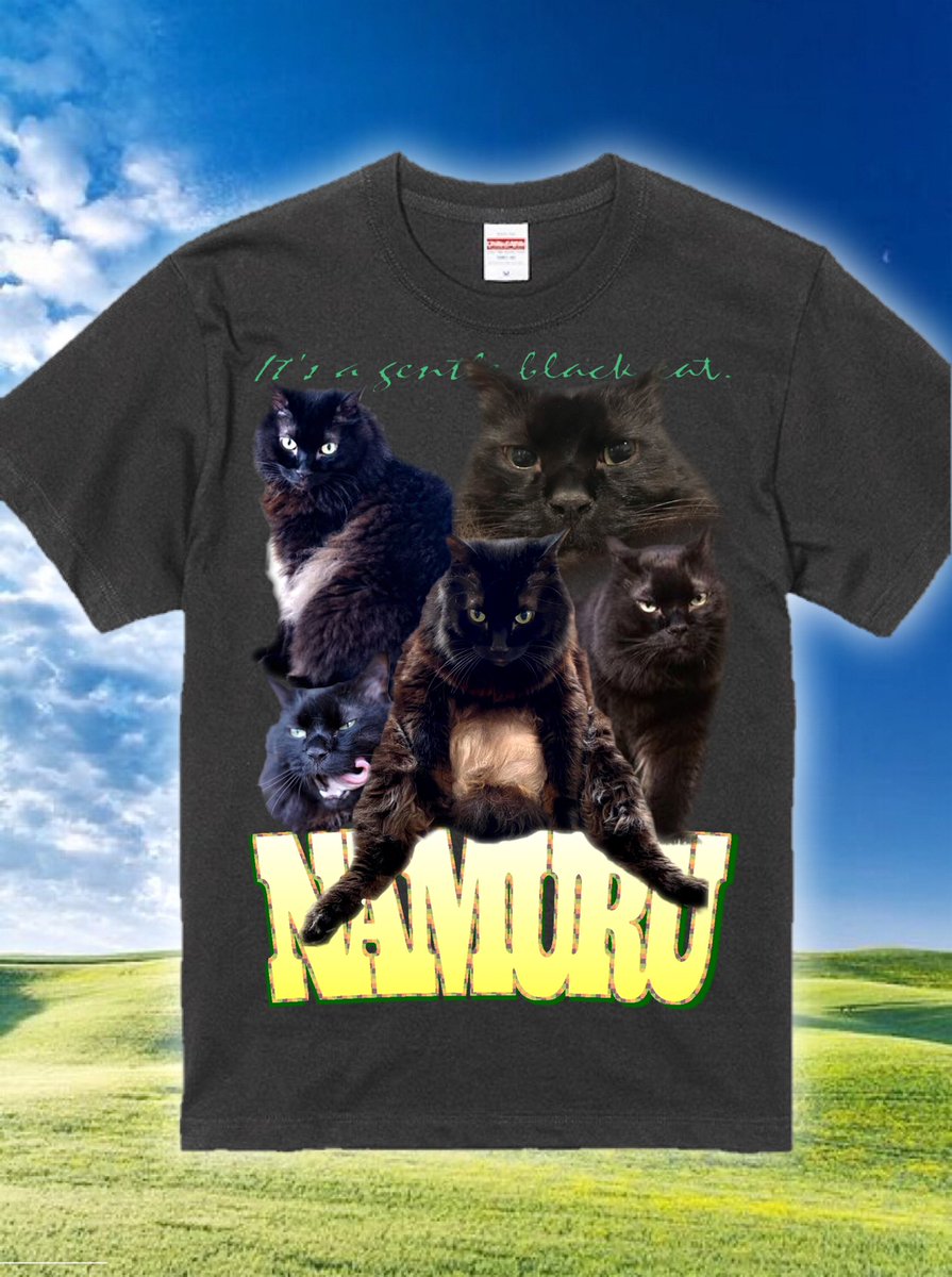animaruT_shirt's tweet photo. 🐈‍⬛NAMURU
地球日本名古屋からanodaのカリスマ猫"NAMURU"がダサTに初登場！！名古屋市中区一優しい黒猫な1枚です。

Color : White&amp;Black
Price : ¥6,600 (送料無料)～
Material : COTTON 100%
Size : S～XXL

#アニT #アニ丸Tシャツ #アニ丸Tシャツ屋さん#猫T  #猫Tシャツ #CATteeshirts #catt #動物T https://t.co/7arMUdCzy2