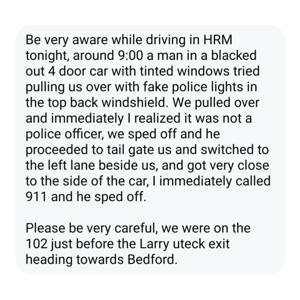 hfxtraffic's tweet photo. From our inbox https://t.co/NifunPLPYs