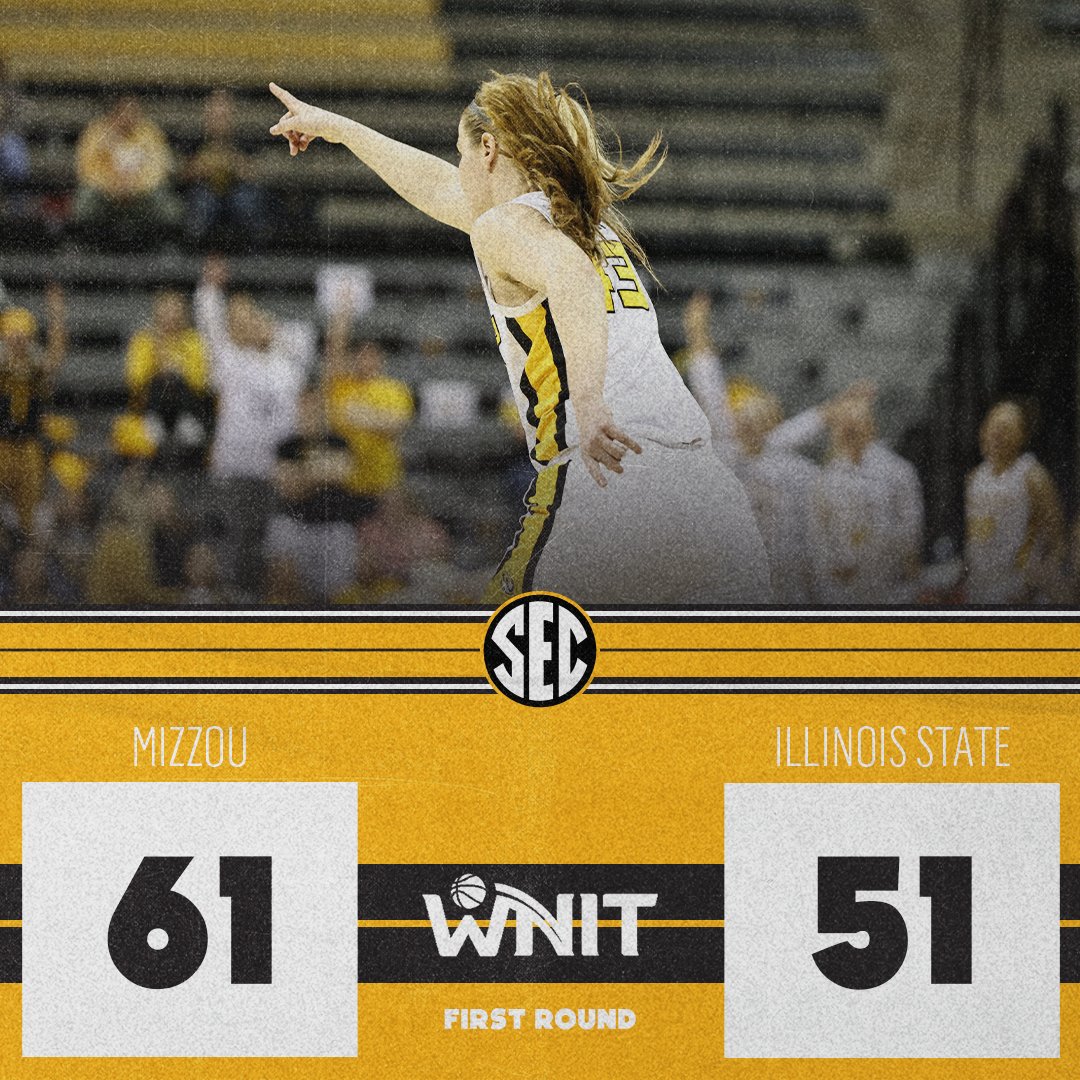 M-I-Z 🐯

<a href="/MizzouWBB/">Mizzou Women’s Basketball</a> advances past Illinois State and into the WNIT Second Round!

#SECWBB x <a href="/WomensNIT/">WNIT</a>