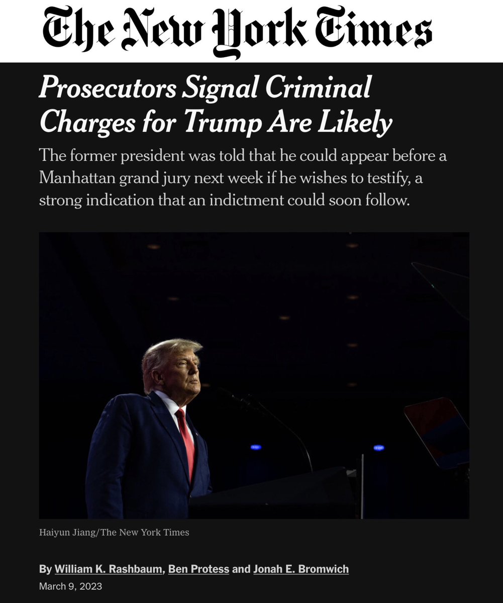 cwebbonline's tweet image. I no longer get excited or even hopeful when I hear, “Trump indictments are imminent”.  How many times have we heard that?

And I actually get pissed when I hear someone say, “No one is above the law.” LMK when justice is actually served. 

Who else?