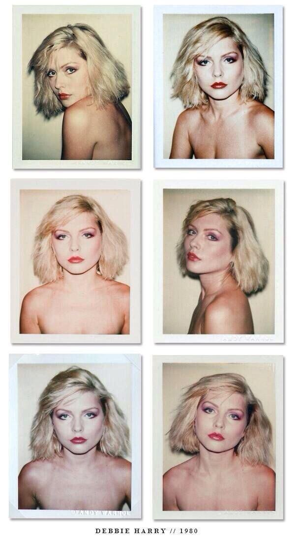 Debbie Harry Polaroids by Andy Warhol