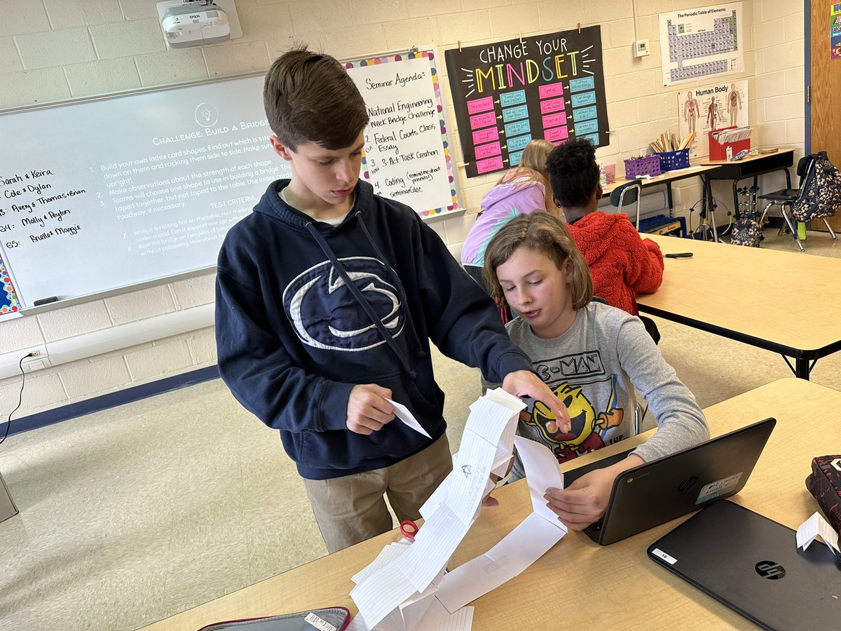Mrs_Marth's tweet photo. Engineering Challenge: Bridge Design https://t.co/Ypv8q4d2ZD
