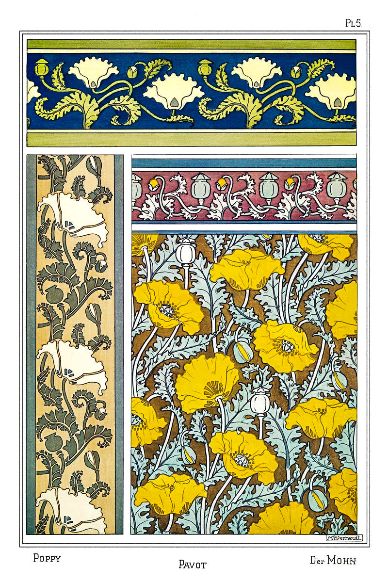Robert_Voight's tweet photo. A Beautiful 1897 Illustrated Book Shows How Flowers Become Art Nouveau Designs via @openculture >>>
https://t.co/nKSaSbbe0H

#art #artnouveau #flowers #vintage #culture https://t.co/DGSPZ0zgPB