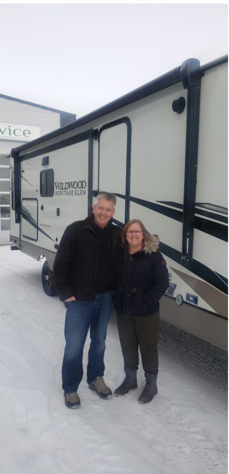 Vision RV would like to congratulate Ed and Sharon on your purchase of your brand new Wildwood Heritage Glen.  It was a pleasure to get to know you and assist you with your purchase . 
Looking for a new/pre-owned rv? Vision RV has Edmonton regions largest selection
#bestrvdeal