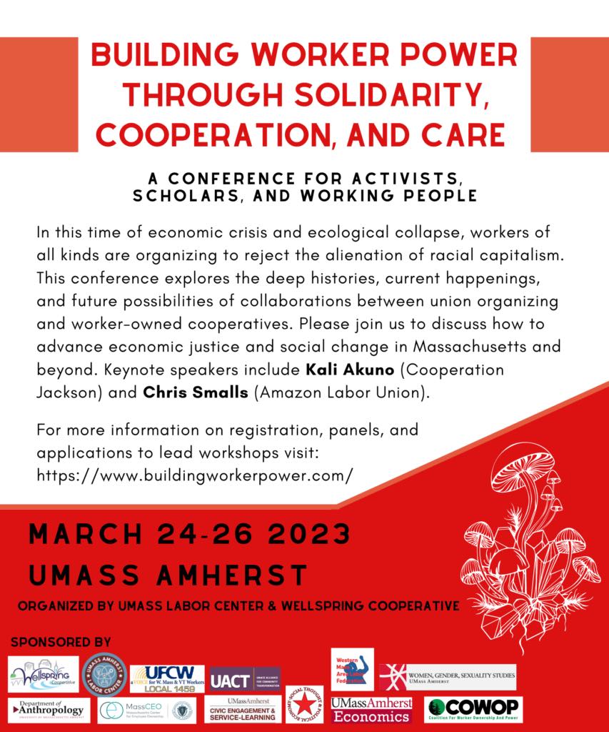 CooperationJXN's tweet photo. Join us next weekend at UMass Amherst. #BuildAndFight #Solidarity https://t.co/YYKgYdrSu5