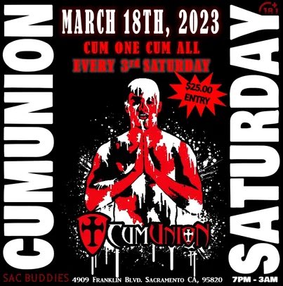 SacBuddies's tweet photo. Don’t forget to SATURDAY!!!! https://t.co/hP34b8HOXC