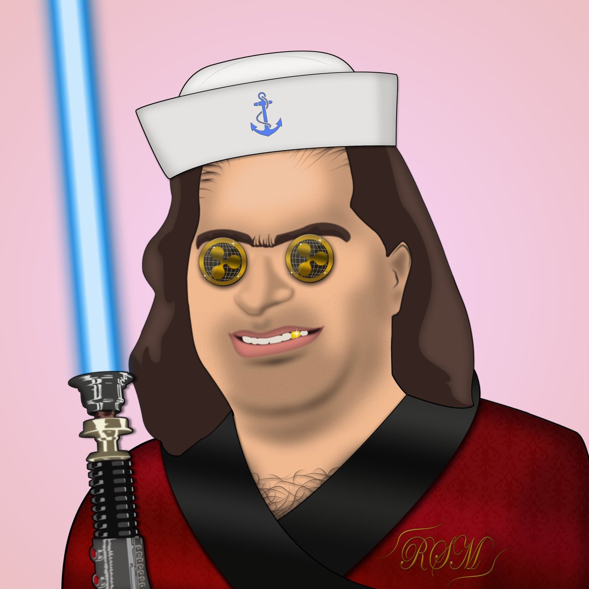 RealSatoshiNFT's tweet photo. Wiseguy minted the @Ripple eyes and a lightsaber!

LFG 😤🎲

#XRP #XRPL #Ripple #NFT https://t.co/UbAAa8X0nm