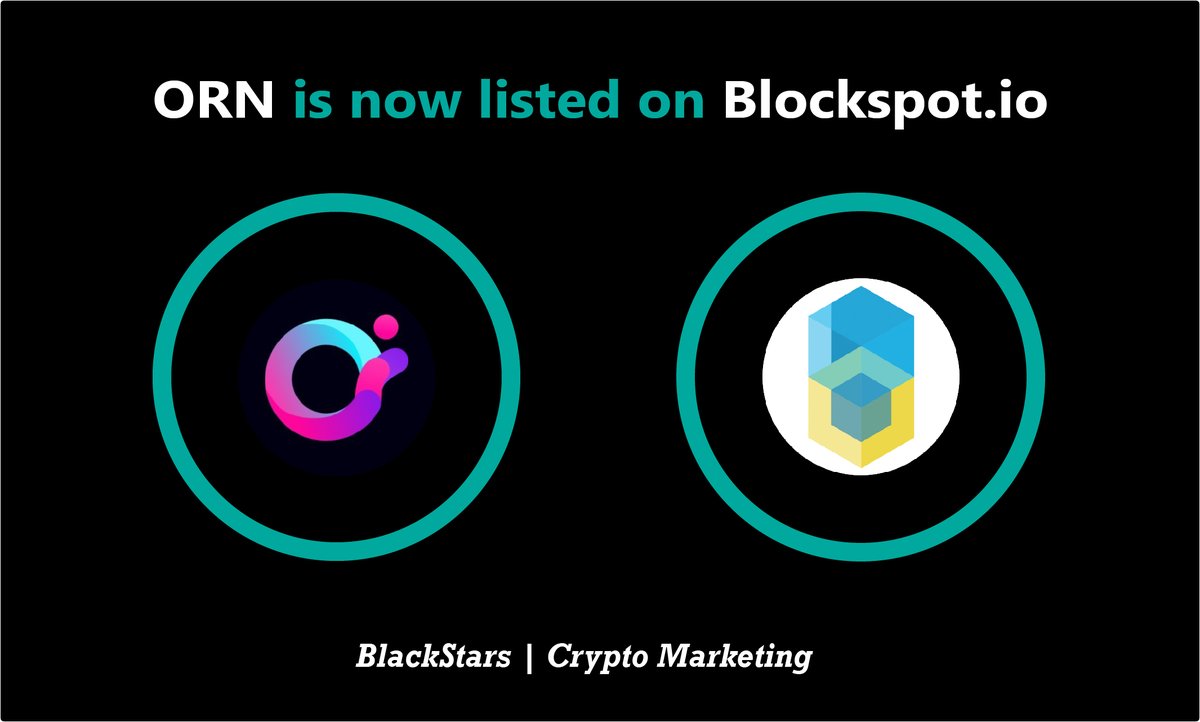 criptoovar's tweet photo. 📢 $ORN @orion_protocol is now listed on @Blockspot_io
#Blockspotio is one of the largest blockchain databases. https://t.co/lFbNbbFBXQ