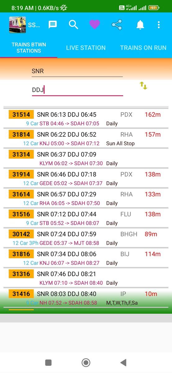 iamAmit1991's tweet photo. @RailwaySeva @EasternRailway @AshwiniVaishnaw 

From 09th March 2023 till today i.e. 17th March 2023, Railway services are worst affected in Eastern Railway Sealdah to Gede, Krishnanagar, Shantipur. 

Trains are delayed by 02 hours. Kindly look into the matter and resolve it. https://t.co/MlDwBAOyQx