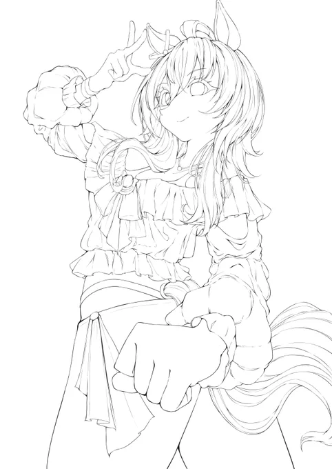 線画が完成したぞッ!! 