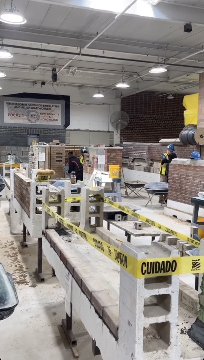 tweetCTE's tweet photo. @EdisonCTE student’s getting real world training at the New York City International Masonry and Bricklayers Training Facility. Thank you for hosting us! @edisonskillsusa @NYCSchools @nycmbk https://t.co/M5Pjrl3Zy8
