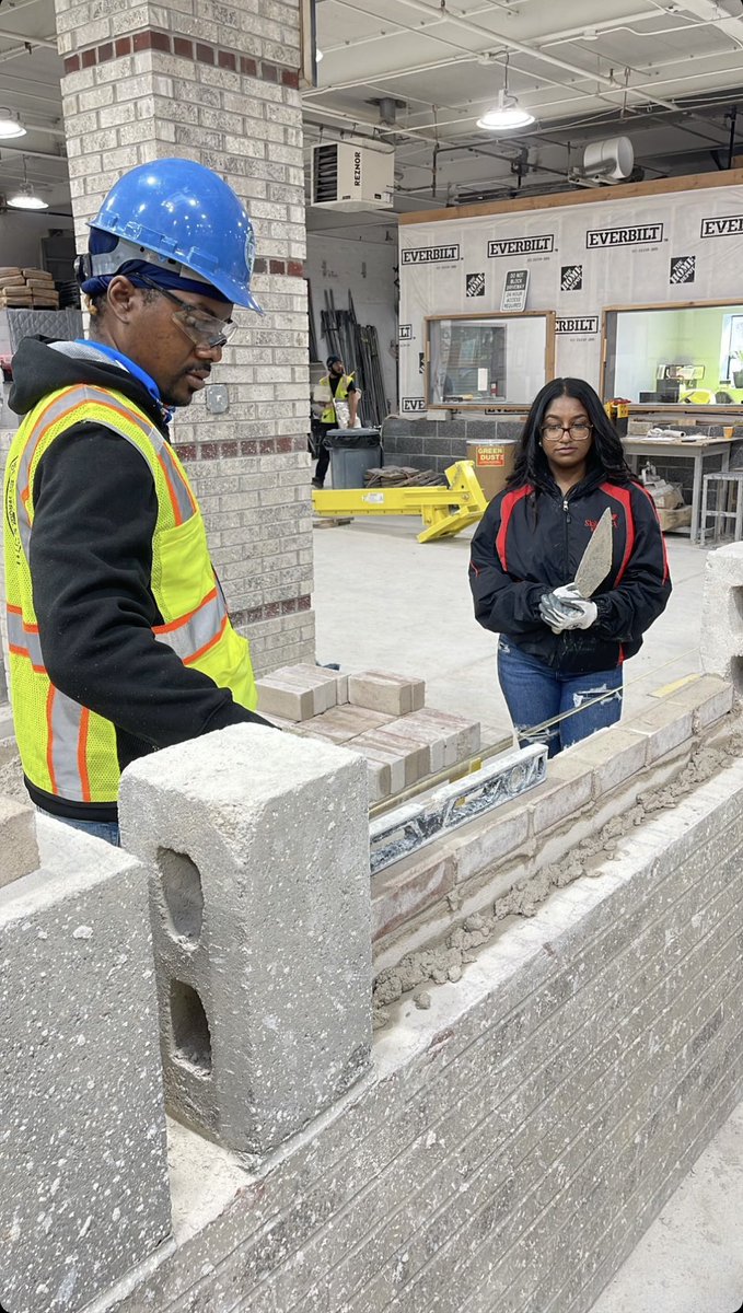 tweetCTE's tweet photo. @EdisonCTE student’s getting real world training at the New York City International Masonry and Bricklayers Training Facility. Thank you for hosting us! @edisonskillsusa @NYCSchools @nycmbk https://t.co/M5Pjrl3Zy8