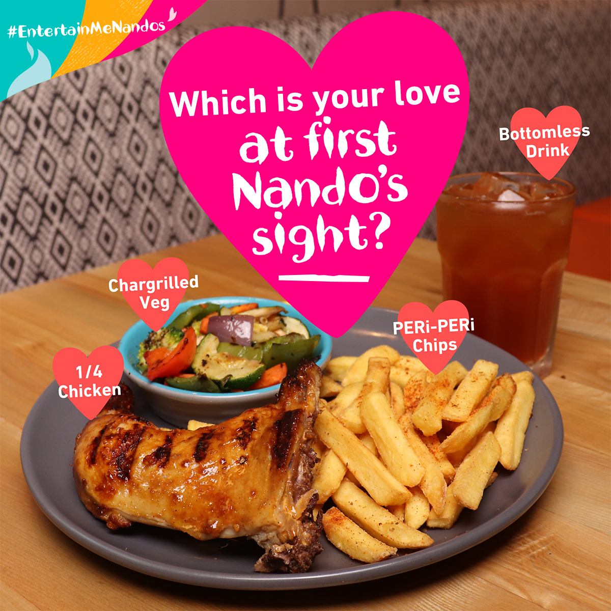 In what order would you gobble down the meal? Is it chicken first? Or the PERi-PERi Chips? Comment below 🤤 #EntertainMeNandos