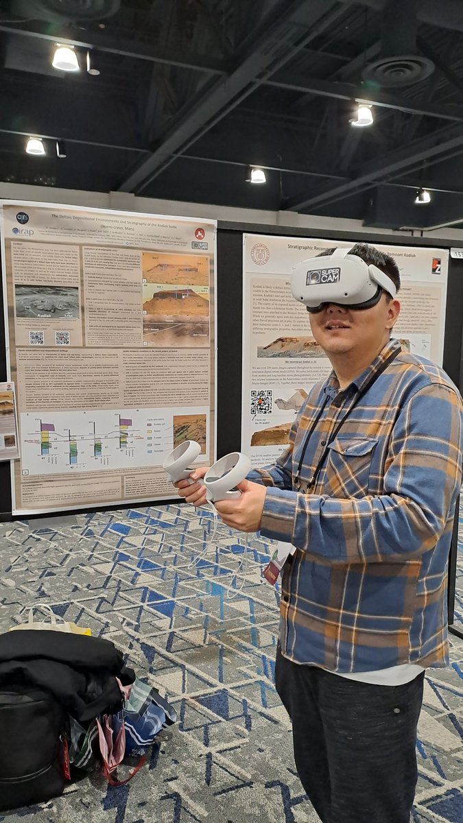 GCC_Mars's tweet image. #kodiak in #vr at #LPSC2023!
Come for the experience, stay for the science! 😀