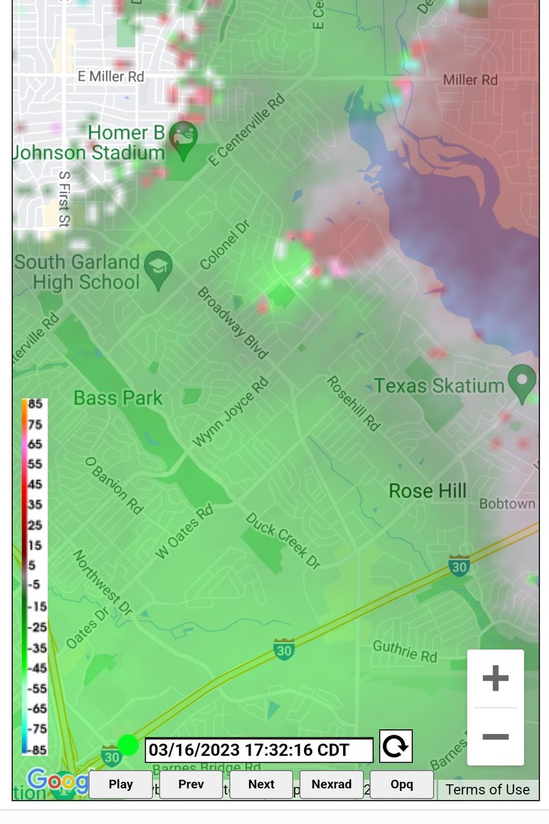 casaradar's tweet photo. This circulation was consistently observed moving through Garland as seen from Mesquite radar.   May approach Rowlett soon.
#dfwwx https://t.co/auktOzuLEV