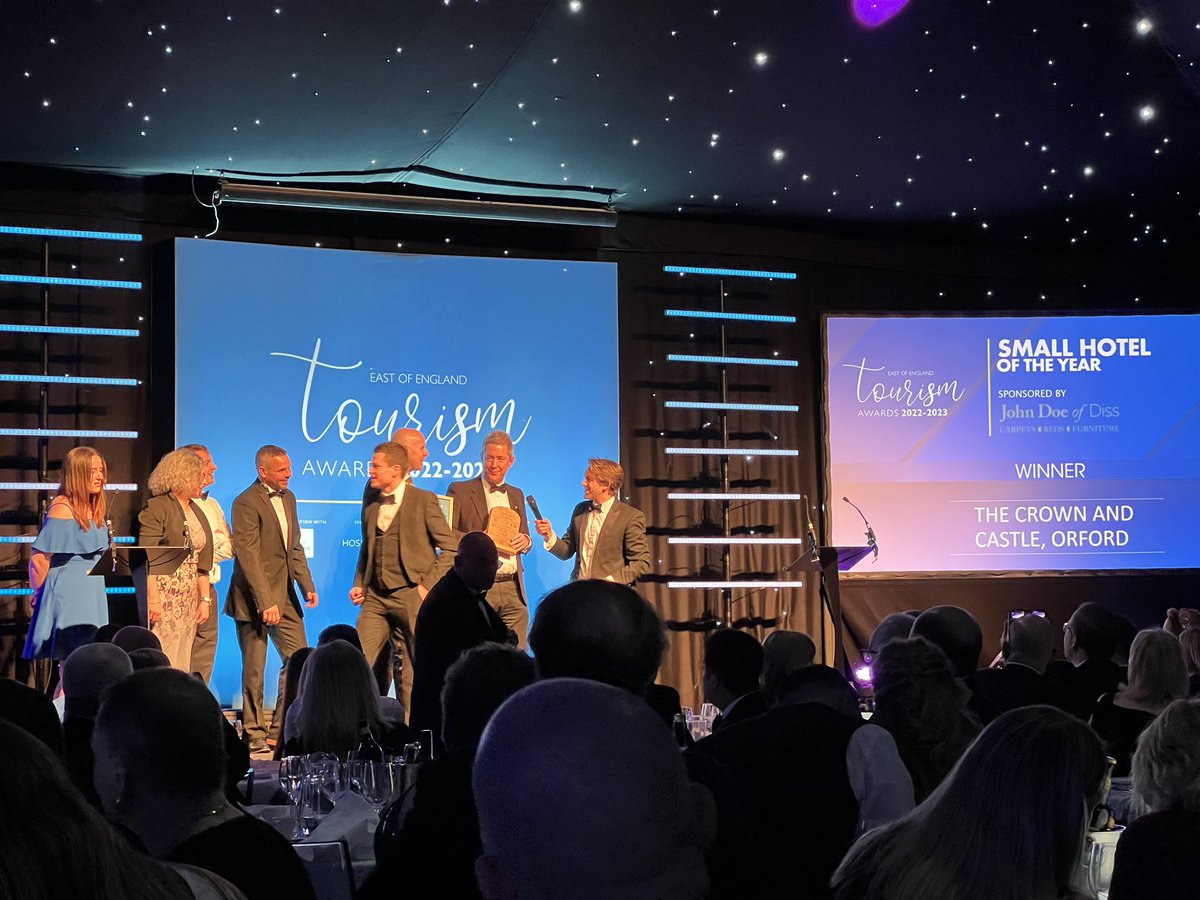 NSTA_uk (@nsta_uk) on Twitter photo Small Hotel of the Year goes to
The Crown & Castle Orford <a href="/CrownandCastle/">The Crown and Castle</a>
CONGRATULATIONS!🎉🏆❤️👏🏻 #greatdaysout #NSTA #EOETourismAwards #norfolkandsuffolktouristattractions Small Hotel of the Year goes to
The Crown & Castle Orford <a href="/CrownandCastle/">The Crown and Castle</a>
CONGRATULATIONS!🎉🏆❤️👏🏻 #greatdaysout #NSTA #EOETourismAwards #norfolkandsuffolktouristattractions
