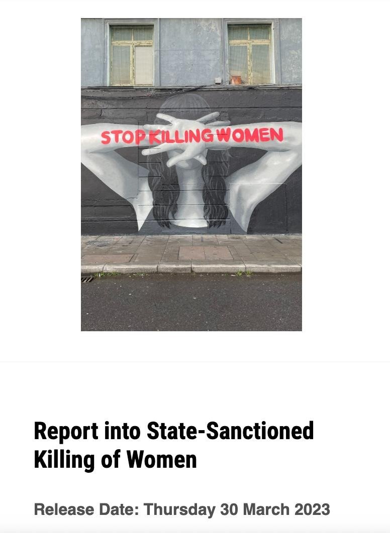 Forthcoming: Report on State-Sanctioned Killing of Women by @EleosJustice and @DeathPenaltyWW to be launched this month. Register here for the launching on 30 March 2023 at 5PM: eventbrite.com.au/e/report-launc…