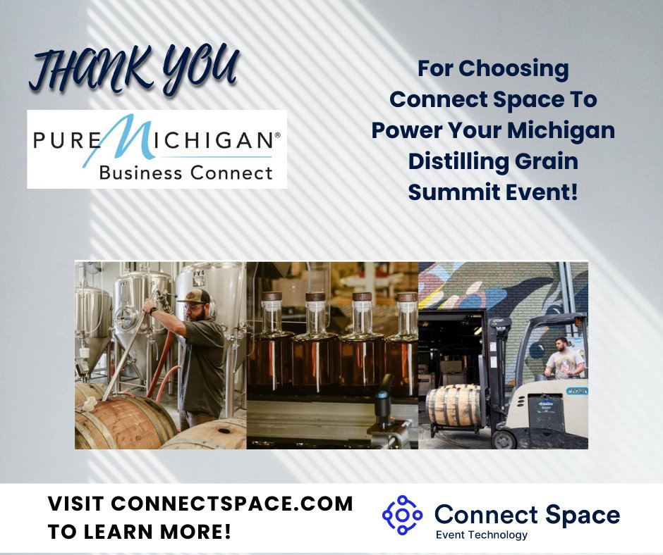 connectspaceinc's tweet photo. Thank you, Pure Michigan Business Connect (PMBC) for your continued partnership! Our team supported this event with onsite badge printing and registration services. #events #registration #meetingprofs #liveevents #MEDC #onsiteservices #eventtech #technology #eventprofs  
https://t.co/BvWdTd54Aa