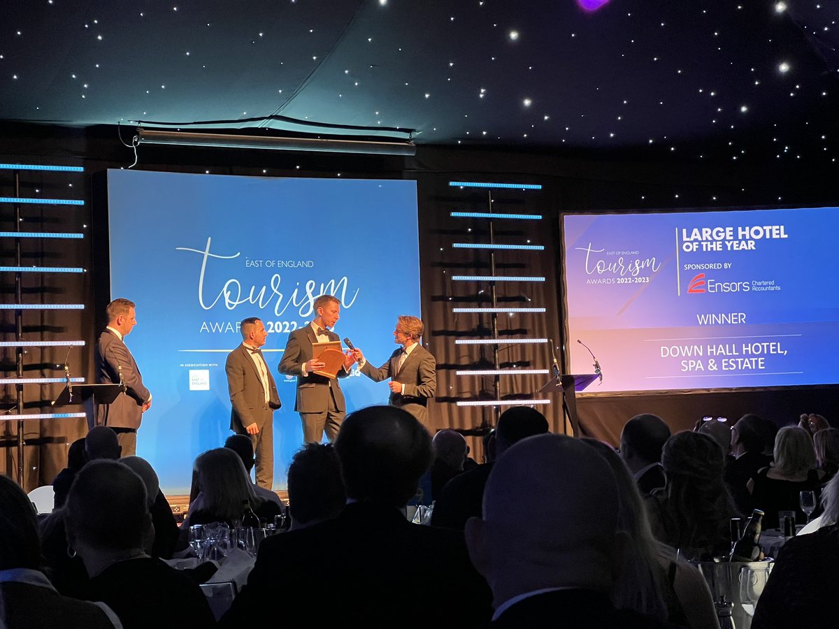 NSTA_uk (@nsta_uk) on Twitter photo Large Hotel of the Year goes to Down Hall Hotel <a href="/downhall_hotel/">Down Hall Hotel</a>
CONGRATULATIONS!🎉🏆❤️👏🏻 #greatdaysout #NSTA #EOETourismAwards #norfolkandsuffolktouristattractions Large Hotel of the Year goes to Down Hall Hotel <a href="/downhall_hotel/">Down Hall Hotel</a>
CONGRATULATIONS!🎉🏆❤️👏🏻 #greatdaysout #NSTA #EOETourismAwards #norfolkandsuffolktouristattractions