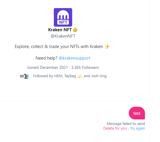nonfungees's tweet photo. @KrakenNFT Still not allowed to DM you. https://t.co/6hzaaAZUq8