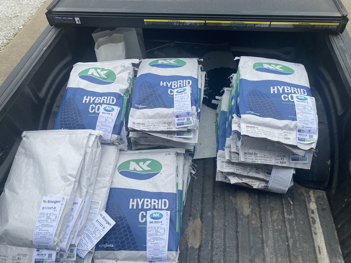 Sorting and delivering new #NKSeeds NK and Enogen corn hybrids is always a fun early spring activity. 5 new NK corn and 1 new Enogen hybrid means there are a lot of new things to see in plots this summer. #PlantNK2023 <a href="/NK_Missouri/">NK Seeds Missouri/Iowa</a> <a href="/NKSeeds/">NK Seeds</a>