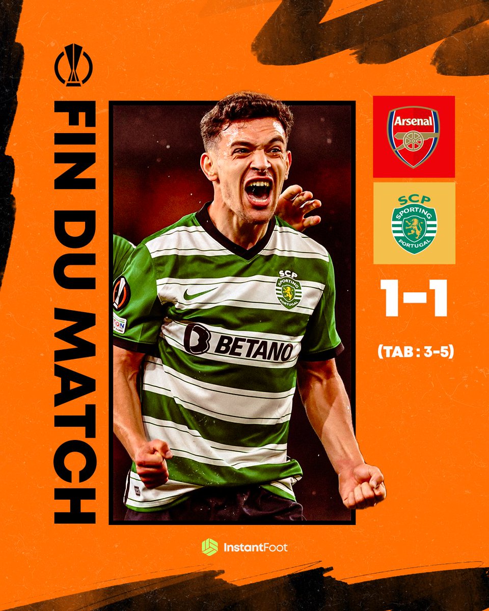 ⏱️ TERMINÉ !!! LE SPORTING ELIMINE ARSENAL DE L'EUROPA LEAGUE !!!

#UEL | #ARSSPO