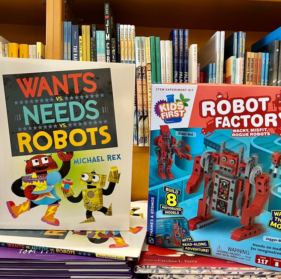 McNallyKids's tweet photo. These two new picture books by bestselling authors @macbarnett and Michael Rex are out now!!

#macbarnett #picturebooks #indiebookstore #michaelrex #newreleases #kidsbooks @Candlewick @PenguinRandomCA https://t.co/4Ylz8I8XS9
