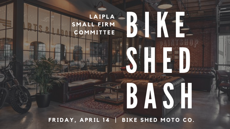 Join us on April 14, 2023, for a casual meetup hosted by the #LAIPLA Small Firm Outreach Committee. A great opportunity for solo &amp; small firm attorneys to meet in an informal setting for networking and discussion.

More: lnkd.in/gDpt6vXX

#iplaw #lawfirm #networking