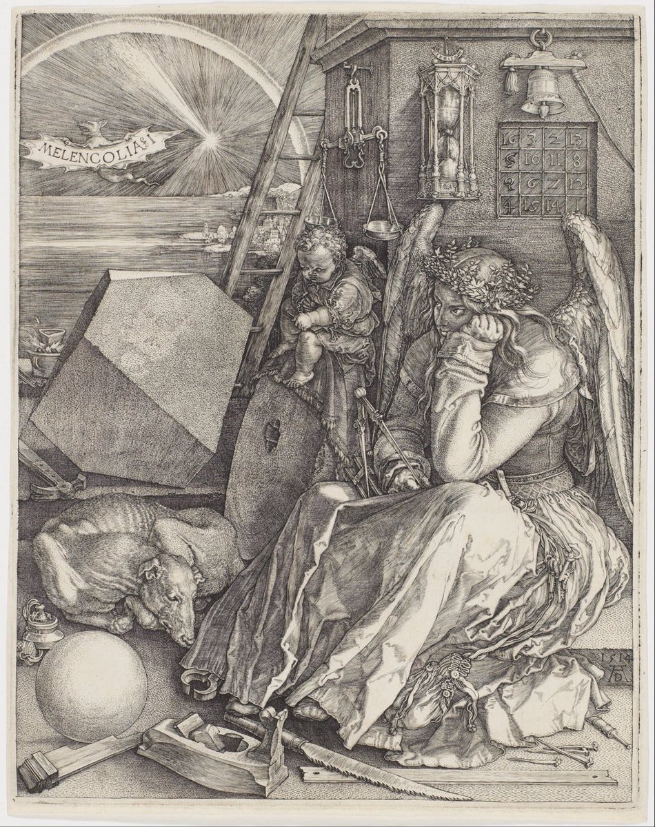 #Melencolia (Melancholy) (engraving, 1513-1514)

-Renaissance Master #AlbrechtDürer