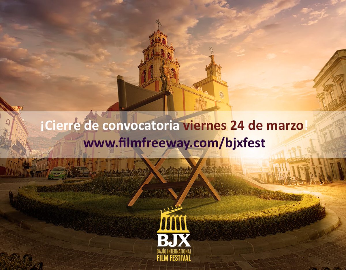 BJXfest's tweet photo. ¡Inscribe tu cortometraje en https://t.co/pkTXLSfoDX y forma parte de la #SelecciónOficial de la edición 2023 del #BJXfest!😎 #GuanajuatoCiudadDePelícula https://t.co/FhuCf1HmEE