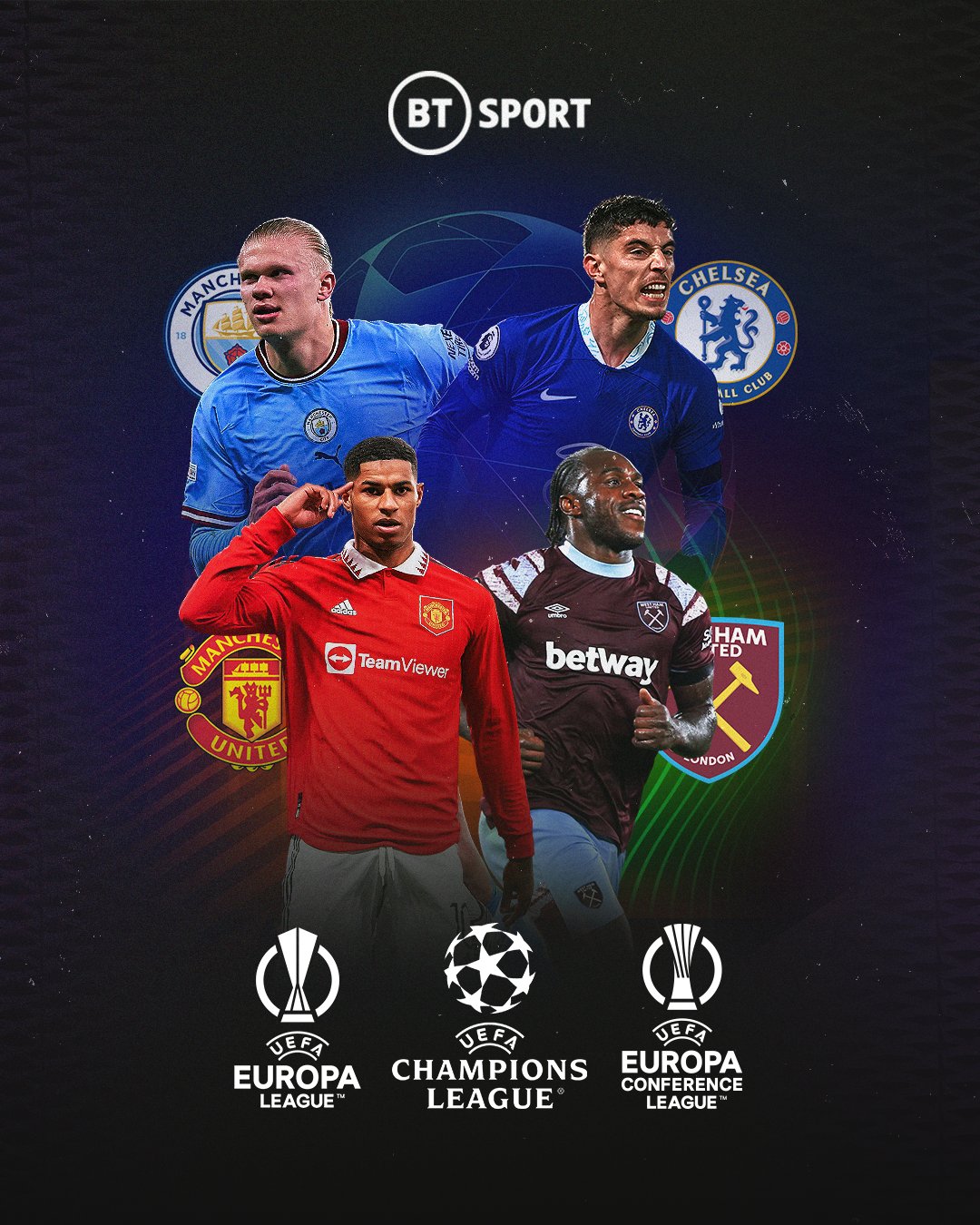Football on BT Sport on Twitter "Four English clubs march on in Europe