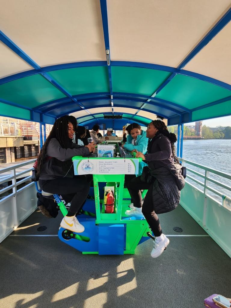 IIMFDesMoines's tweet photo. What's a cool way to visit the NASA Rocket Center? A Peddle Boat!😆
#HBCUTourNASA #IIMF #HBCUTour2023 https://t.co/qh1HO4AnZW