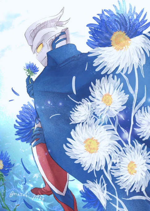 信頼の青い花 