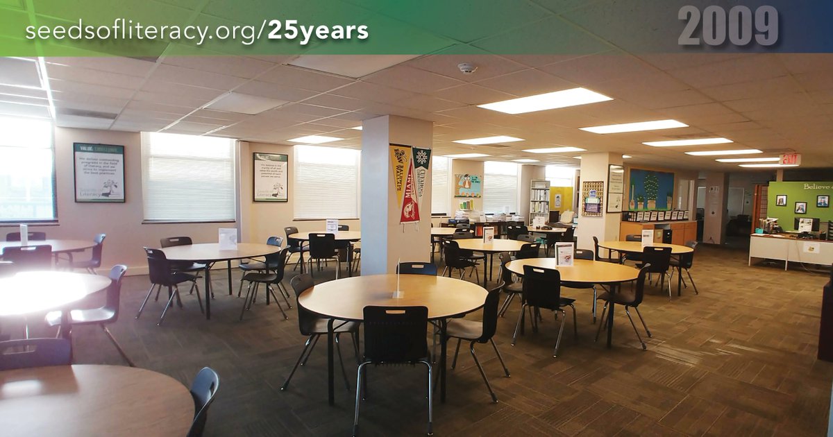 seedsofliteracy's tweet photo. #TBT #25YearsofSeeds - By 2009, Seeds centralized operations to the West 25th site which remains Seeds West to this day. We also expanded to 12-hour-days so we could serve even more adults. https://t.co/qJB6CTaxAs
#AdultEducation #GEDTutor #SeedsHistory #GED #FreeGED https://t.co/8w7SIhv1oj