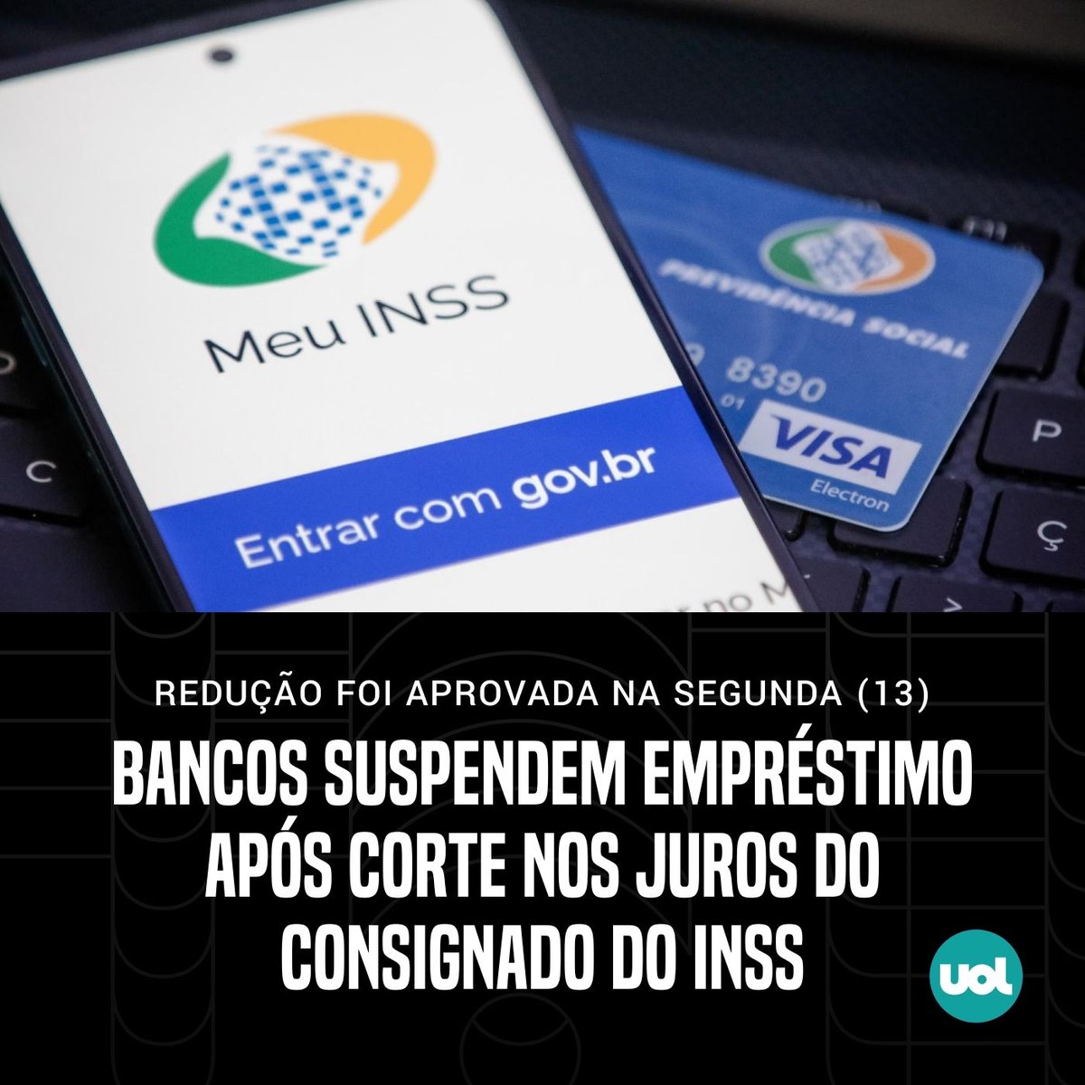 💰 Após o Conselho Nacional de Previdência Social aprovar a queda dos juros do empréstimo consignado do INSS, uma série de bancos suspendeu suas operações na modalidade

➡️ Na lista, estão instituições como Bradesco, Pan, Banco Mercantil do Brasil e C6 Bank