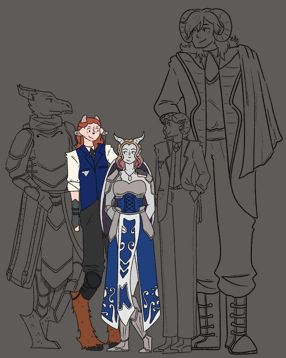 clean_marsalt's tweet photo. Just some wips I'm working on mostly of oc's but also a portrait of my dnd party at the end
.
.
.
[#originalcharacterart #artwip #digitalart ] https://t.co/rUnftsZgm4