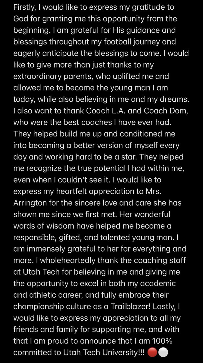 RakOdubiyi's tweet photo. Glory To God! Committed!! https://t.co/c7d4gbcABa