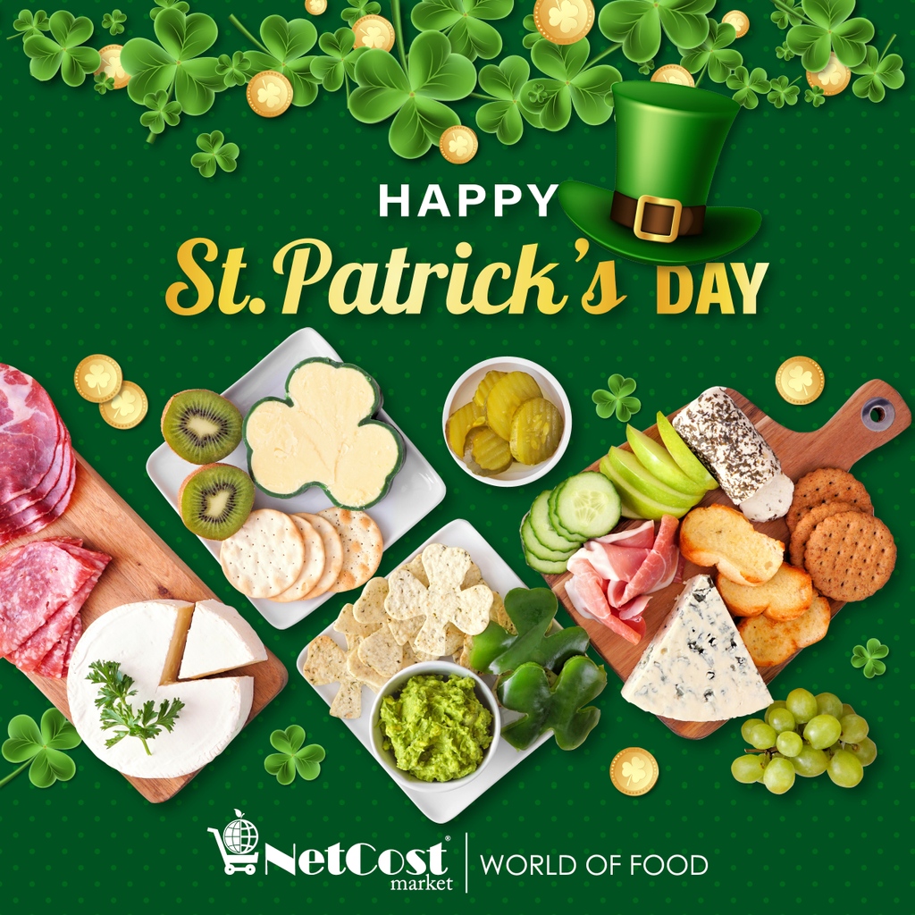 netcostmarket's tweet photo. Happy St. Patrick's Day!
Whether you're of Irish descent or simply love a good excuse to celebrate, St. Patrick's Day is a fun and festive holiday that brings people together. 
The Free Delivery offer is this March!
NetCost Market, World of Food! https://t.co/iO91De3ncQ