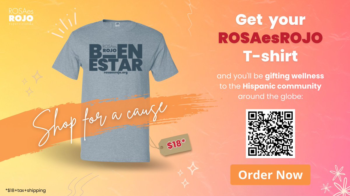 superviveorg's tweet photo. Shop for a cause! 📣

Gift wellness to the #Hispanic community and get a T-shirt in exchange! 🙌🏽

🛒 ✅ Get yours today: https://t.co/zzTP9nCXoq https://t.co/NlqUemtvbz
