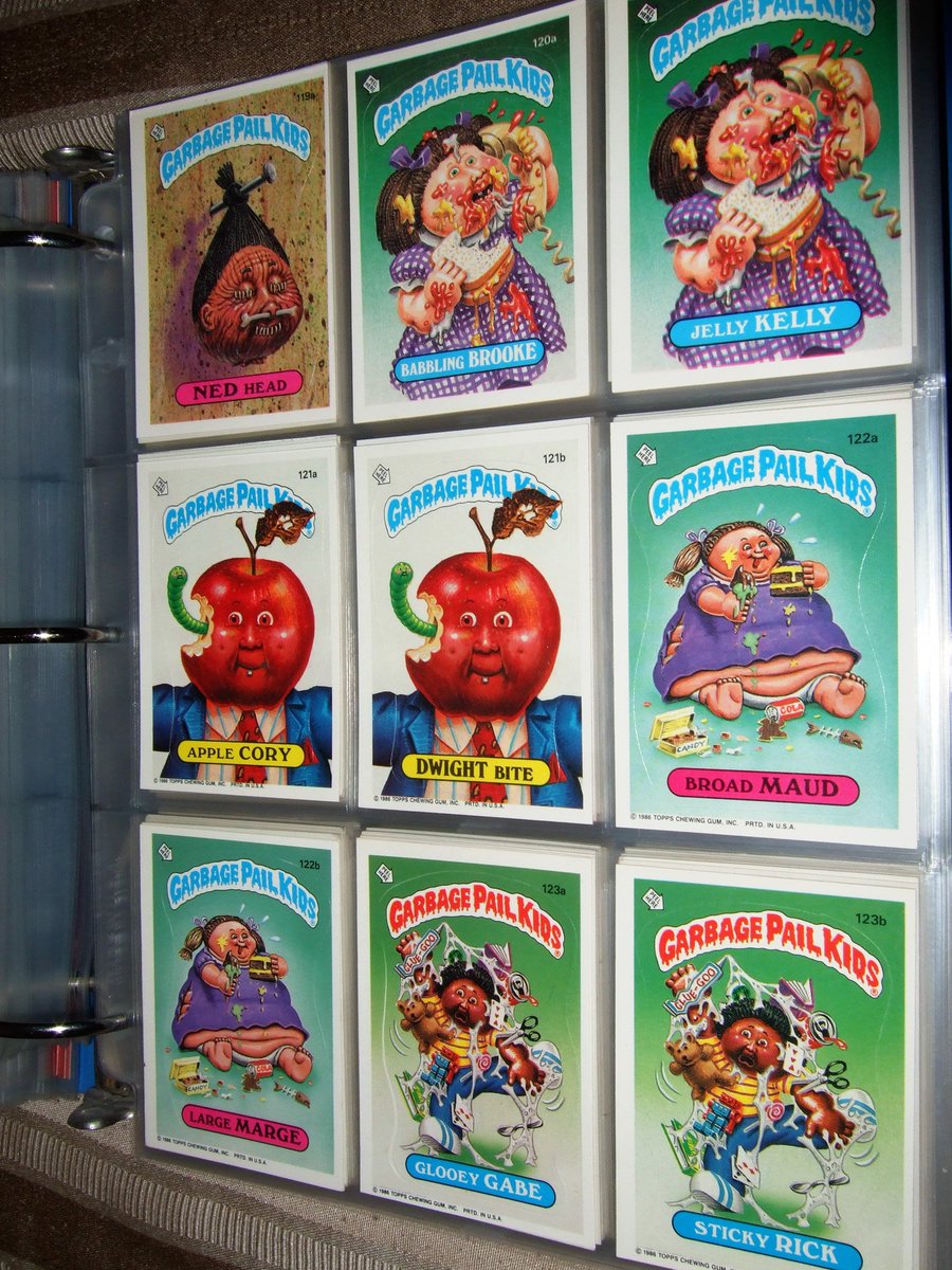 matthewhenzel's tweet photo. Garbage Pail Kids: 3rd Series - complete set. #3 of 3 + Misprint card of Ghastly Ashley #GPK #GarbagePailKids #3rdSeries https://t.co/gOgLHfLsHr