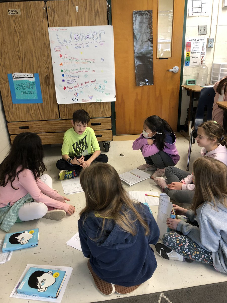 Book clubs for Front Desk and Wonder started today! #smallschoolbigheart @fairfax_villa