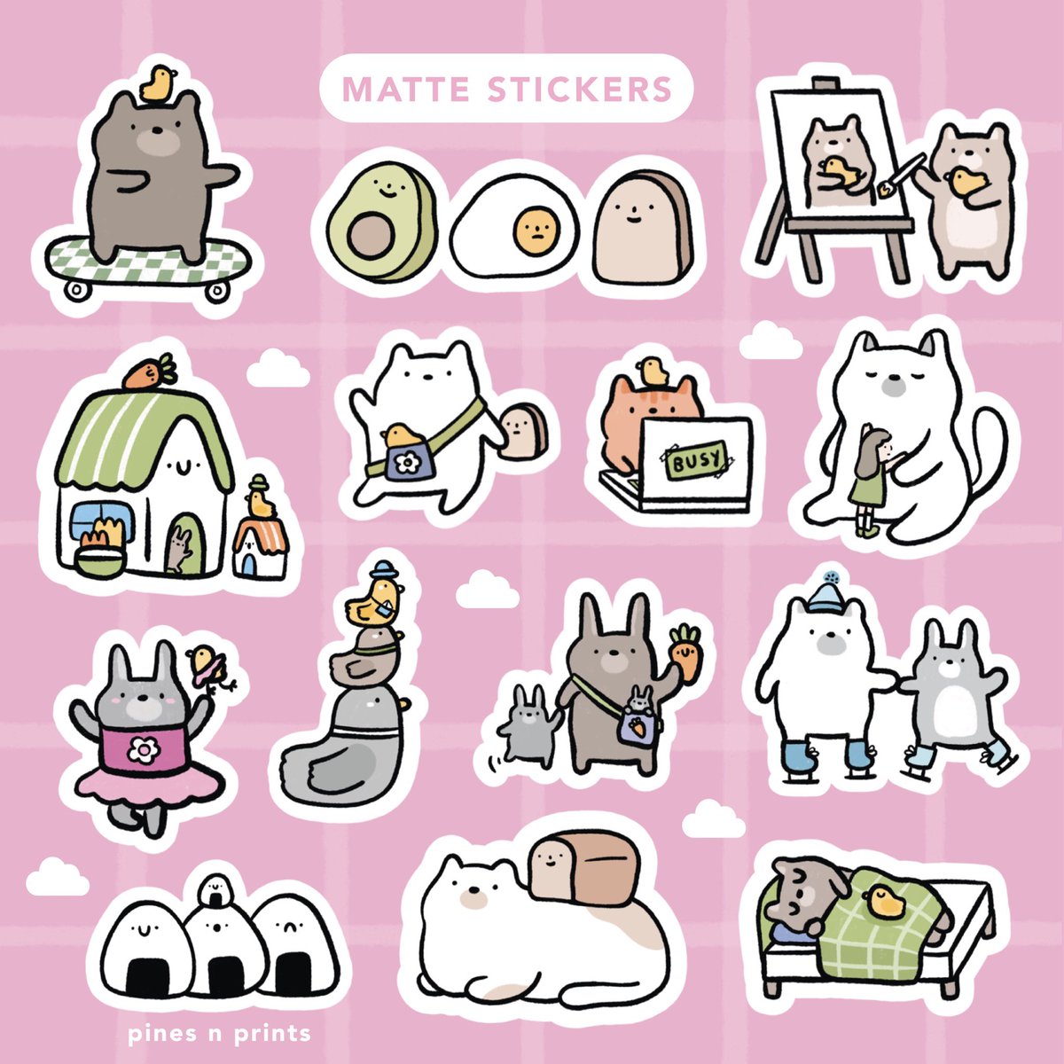 i’ll be bringing these vinyl stickers to artcade next month!! 💗