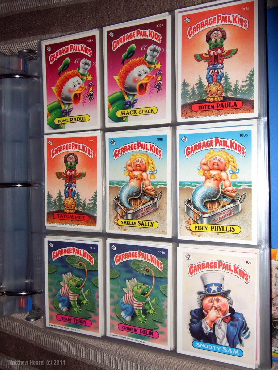 matthewhenzel's tweet photo. Garbage Pail Kids: 3rd Series - complete set. #2 of... #GPK #GarbagePailKids #3rdSeries https://t.co/zIjhHjHMRK