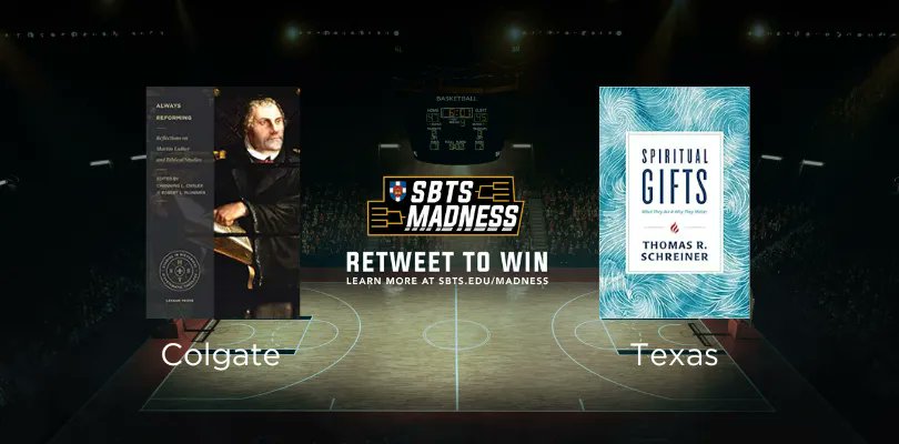 SBTSadmissions's tweet photo. More books coming your way! Its Dr. Shawn Wright taking on @DrTomSchreiner! RT for a chance to win the advancing book. This is #sbtsmadness https://t.co/rRsaDLq73M