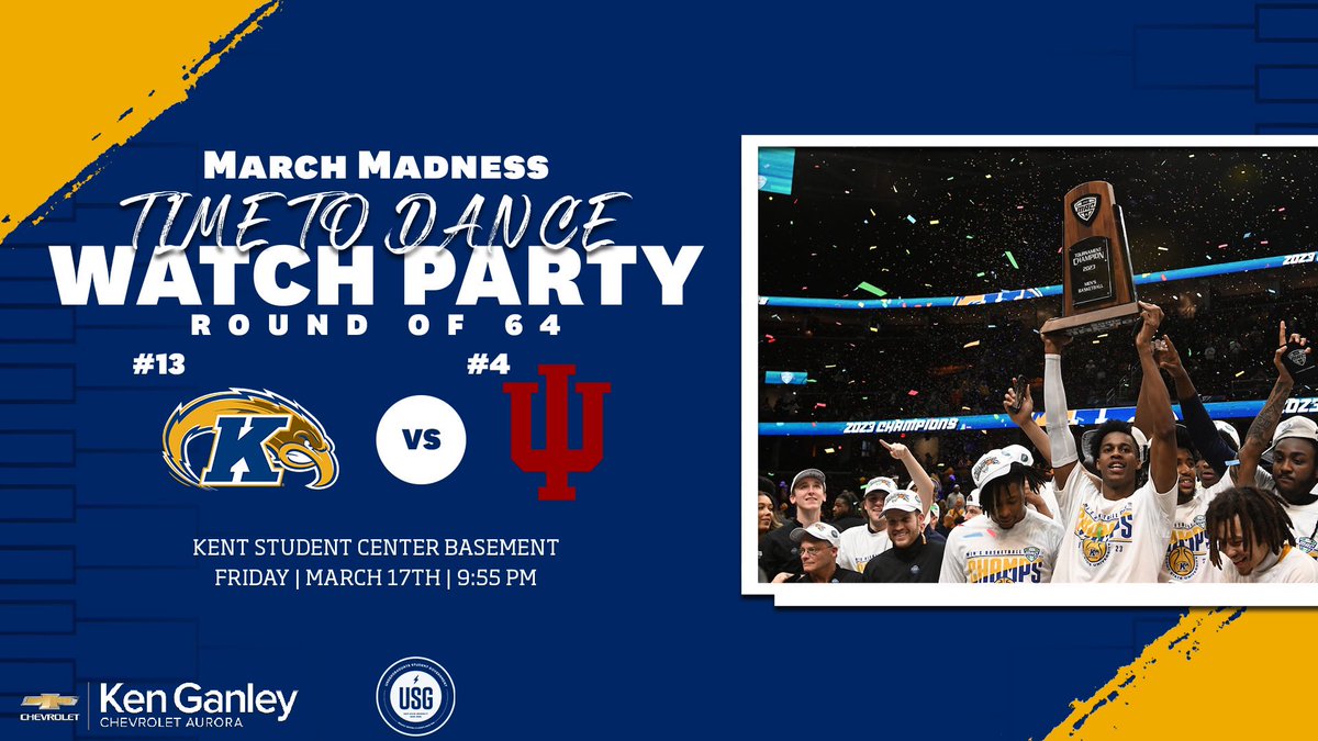 KentStAthletics's tweet photo. A little something for everyone! 🏀 
21+ come on down and enjoy St. Patrick drink specials while watching your Flashes.
USG will also host a watch party with complimentary drinks and snacks! ⚡️ https://t.co/A6xz85HPBl