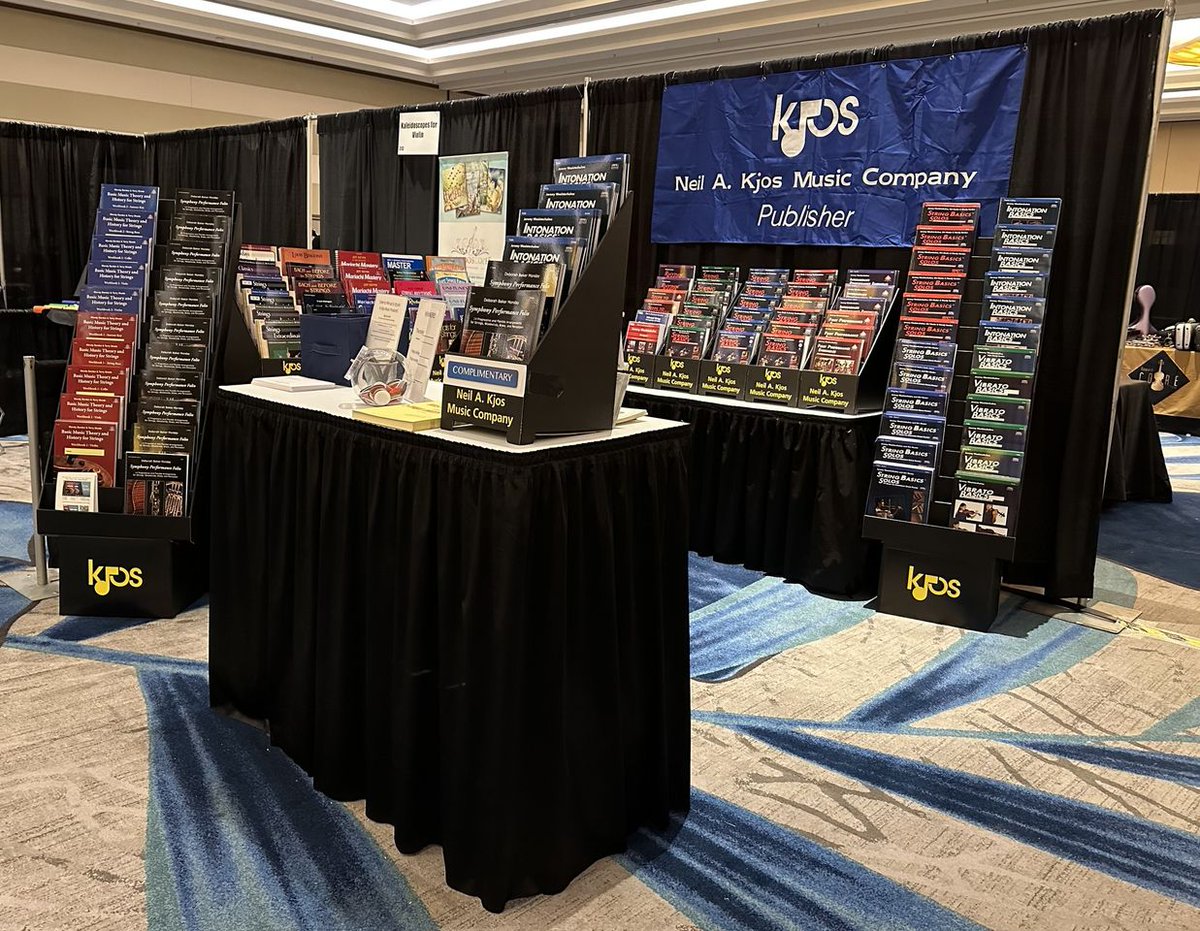 KjosMusic's tweet photo. Stop by the Kjos Music Booth at @ASTAstrings Conference to see our latest publications and sign up for our free music drawing! #KjosMusic #ASTA23 https://t.co/xU1NjOyedz