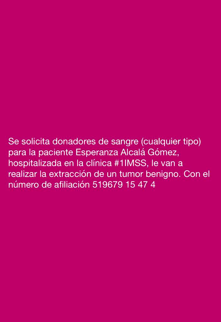 IsabelaAlcala08's tweet photo. #Aguascalientes #donadoresdesangre  🙏🏻🙏🏻🙏🏻 https://t.co/wLgsbFQN4V